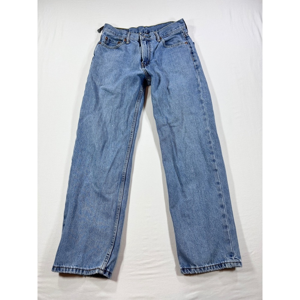 Levis 550 Relaxed Fit Tapered Leg Jeans Medium Wash Blue Denim Vintage 29x26